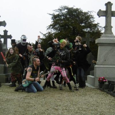 Tournage du clip "Acid techno jusqu'au Tombeau"
